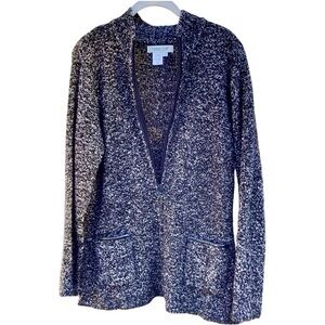 EUC❣️ Boucle 2 Pocket Zip Cardigan